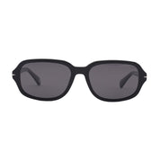 SAD Eyewear Dusk premium square sunglasses in black with black polarized UV protection lenses