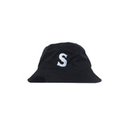 "S" HAT // BUCKET HAT // BLACK