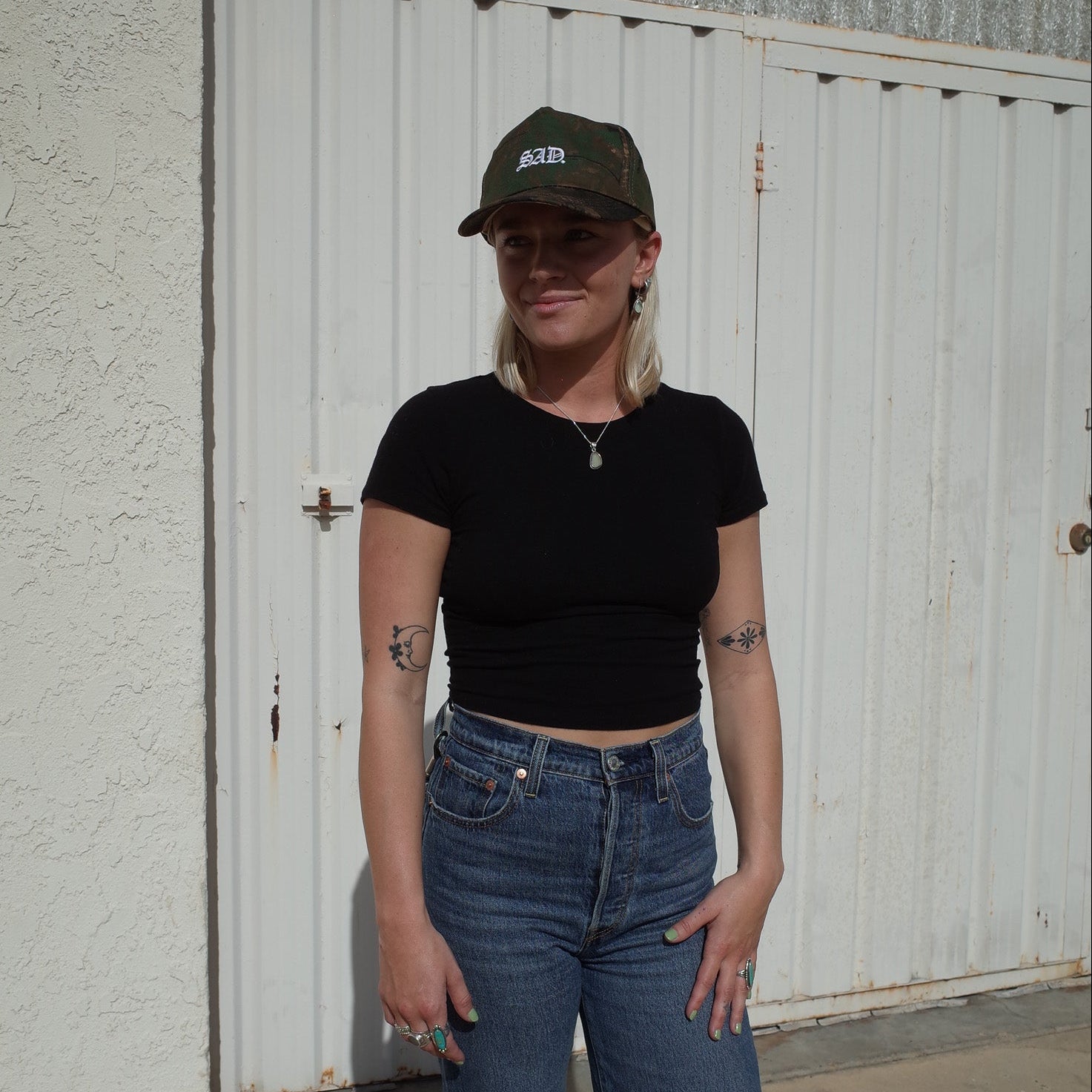 EMBROIDERY HAT // COTTON // CAMO