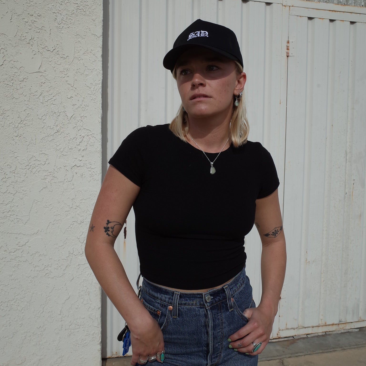 EMBROIDERY HAT // COTTON // BLACK