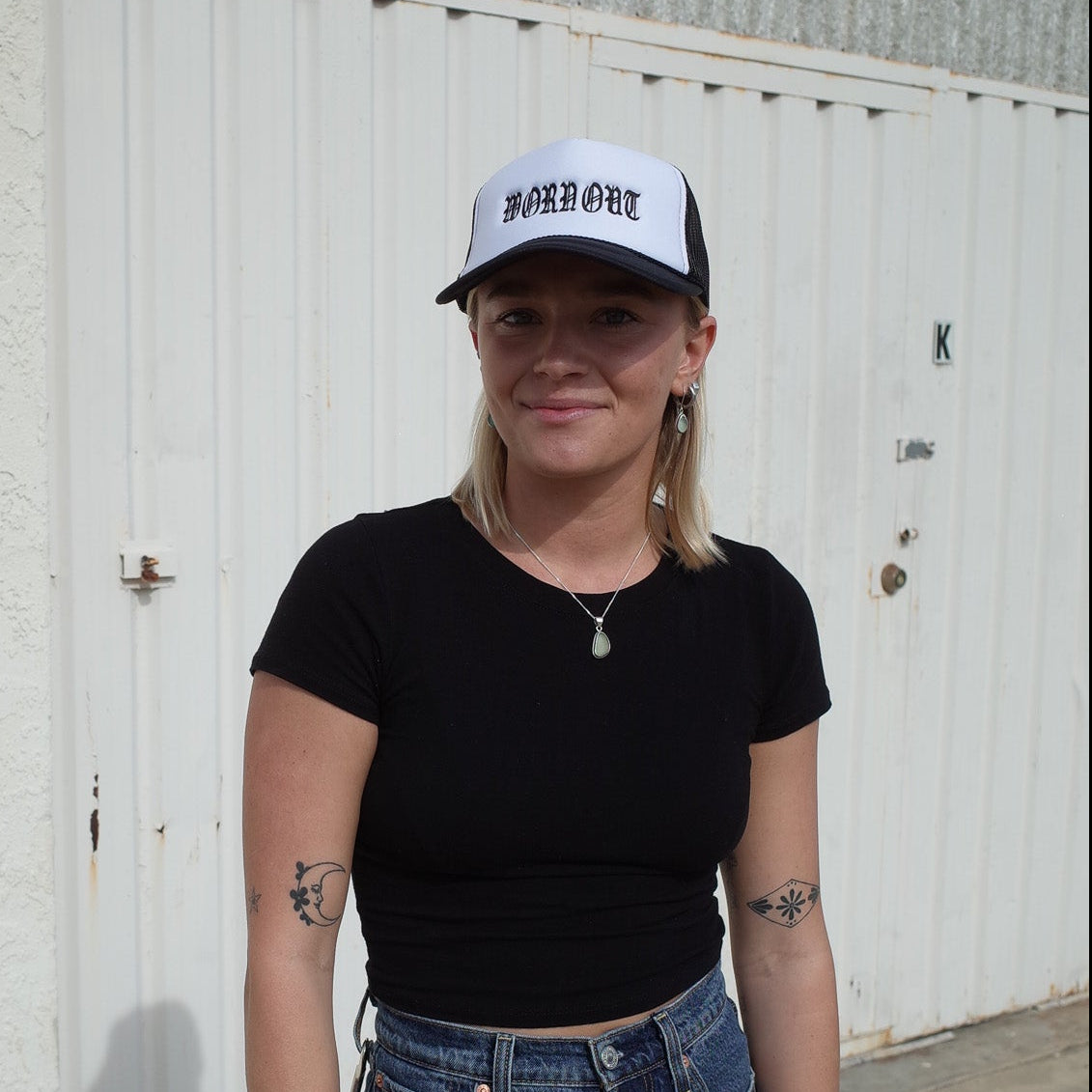 WORN OUT // MESH TRUCKER // WHITE