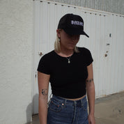 EMBROIDERY HAT // MESH TRUCKER // BLACK
