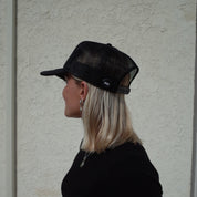 WORN OUT // MESH TRUCKER // BLACK