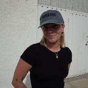 WORN OUT CAP // DAD HAT // WASHED BLACK