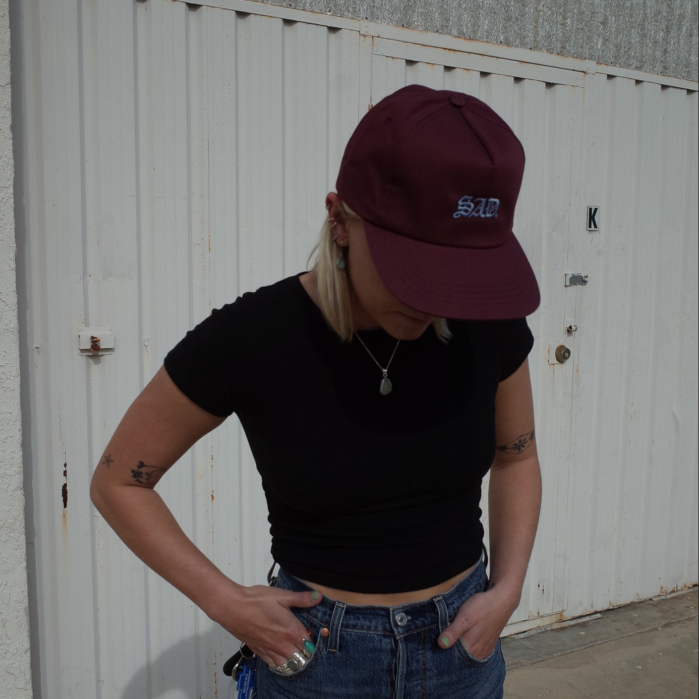 EMBROIDERY HAT // SNAPBACK // BURGUNDY