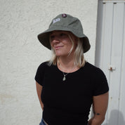 EMBROIDERY HAT // BUCKET HAT // OLIVE