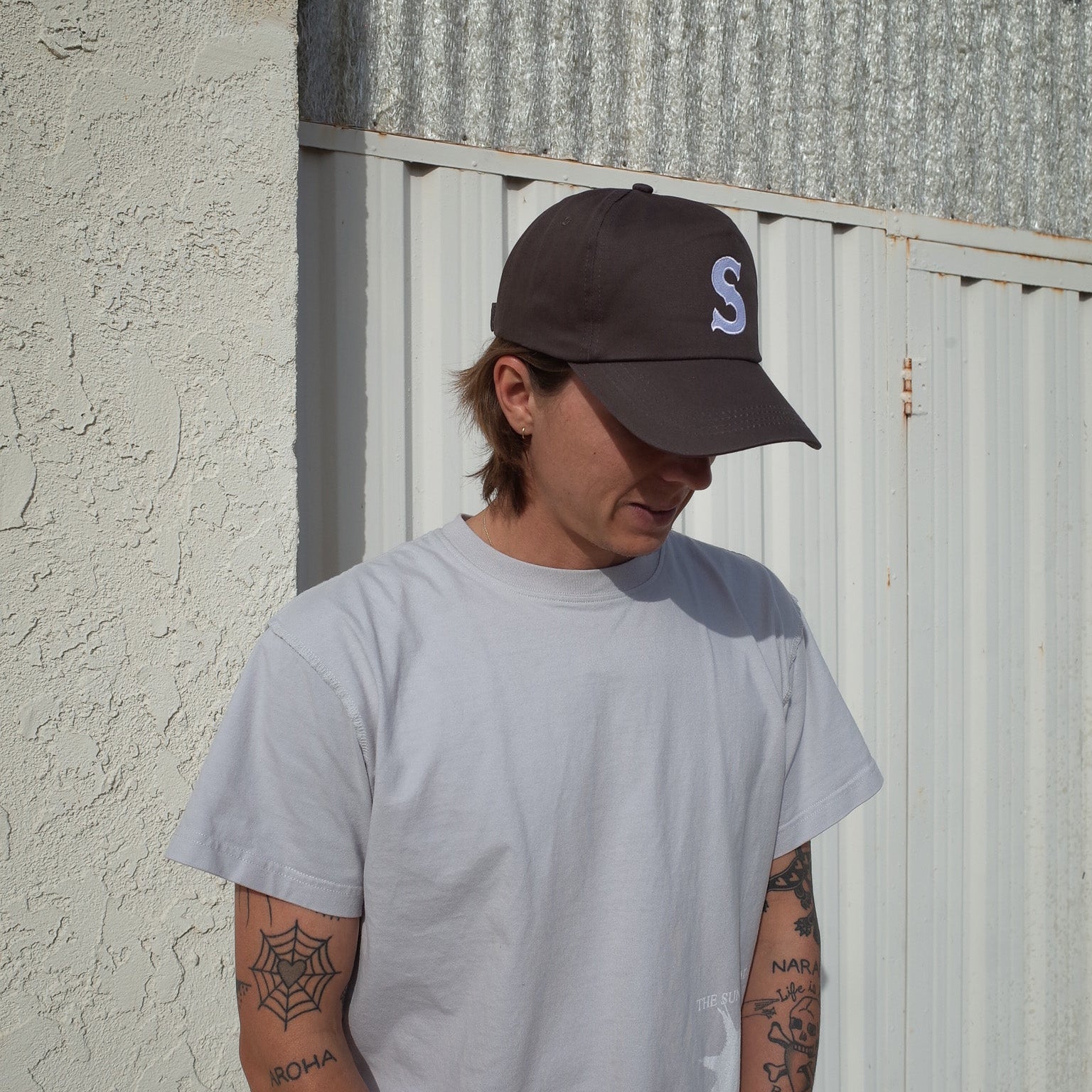 "S" // COTTON // BROWN