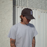 "S" // COTTON // BROWN