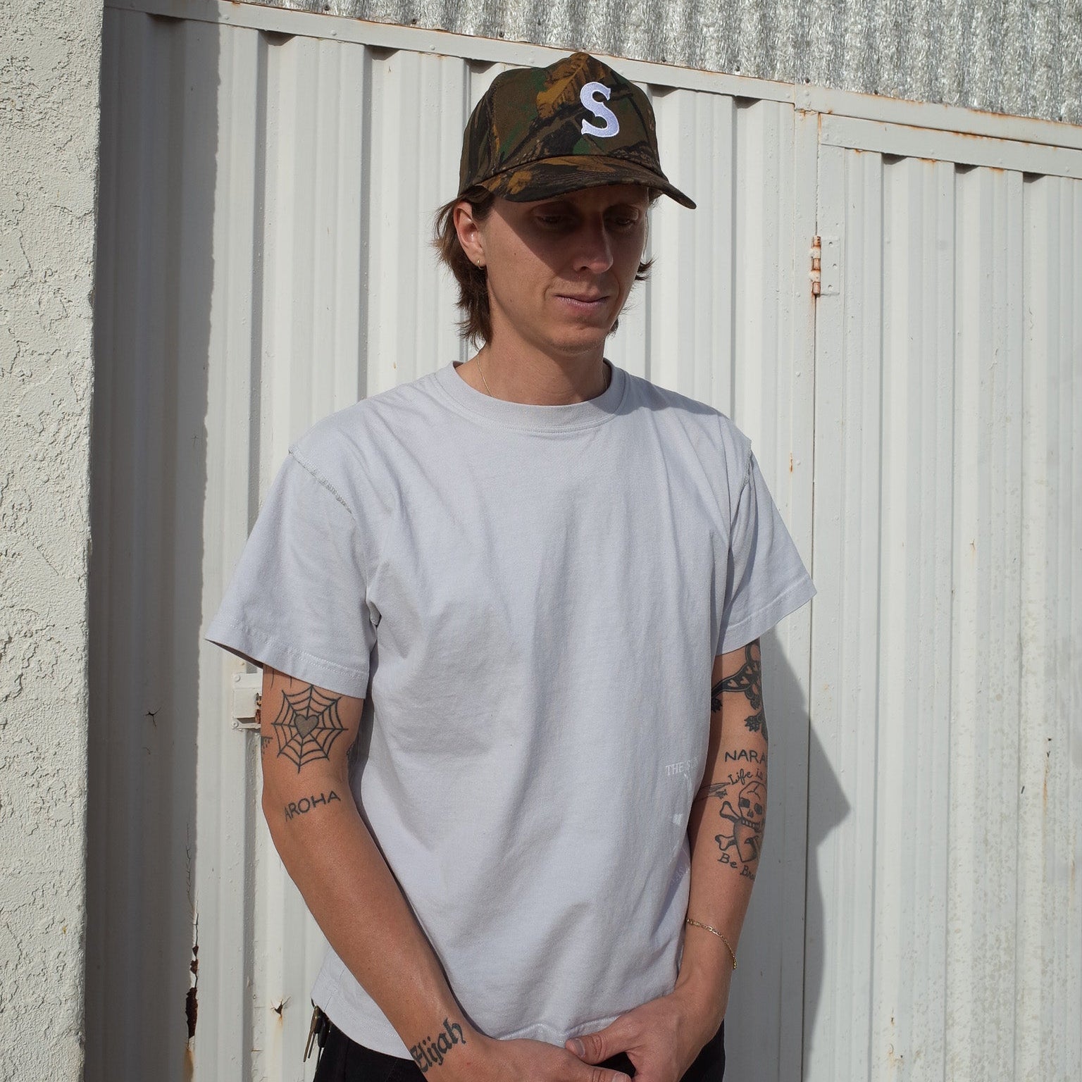 "S" // COTTON // CAMO