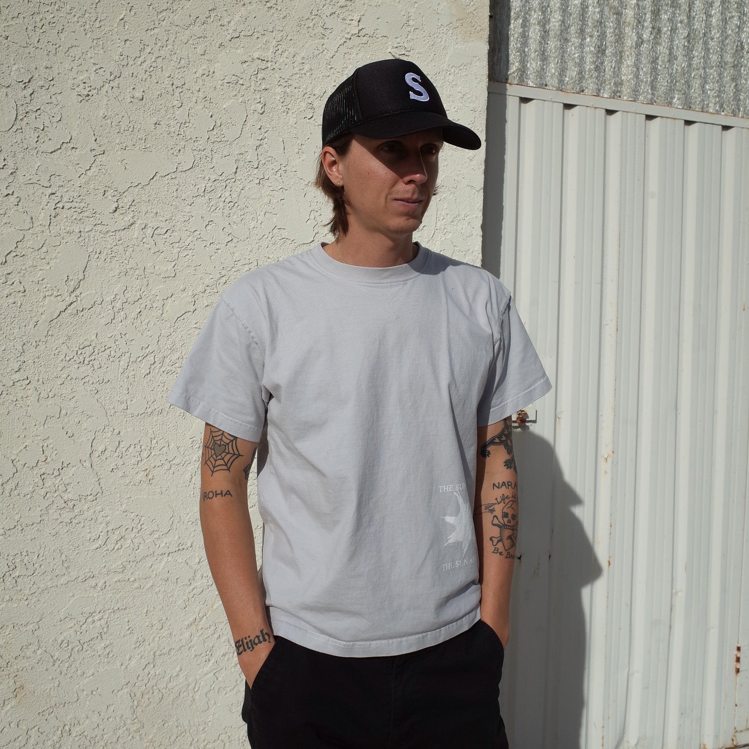 "S" // COTTON // BLACK