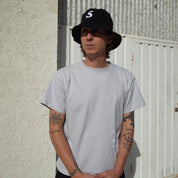 "S" HAT // BUCKET HAT // BLACK