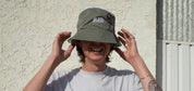 EMBROIDERY HAT // BUCKET HAT // OLIVE