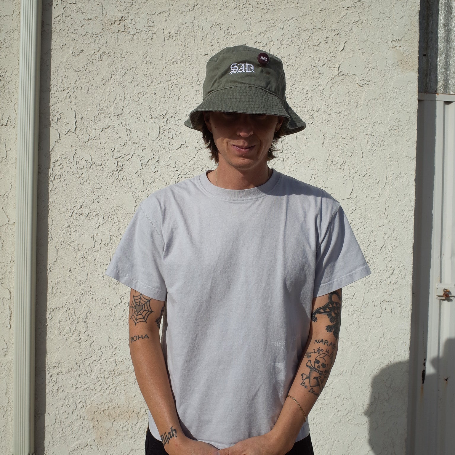 EMBROIDERY HAT // BUCKET HAT // OLIVE
