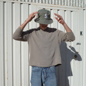 "S" HAT // BUCKET HAT // OLIVE