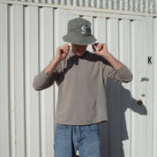 "S" HAT // BUCKET HAT // OLIVE