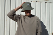 EMBROIDERY HAT // BUCKET HAT // OLIVE