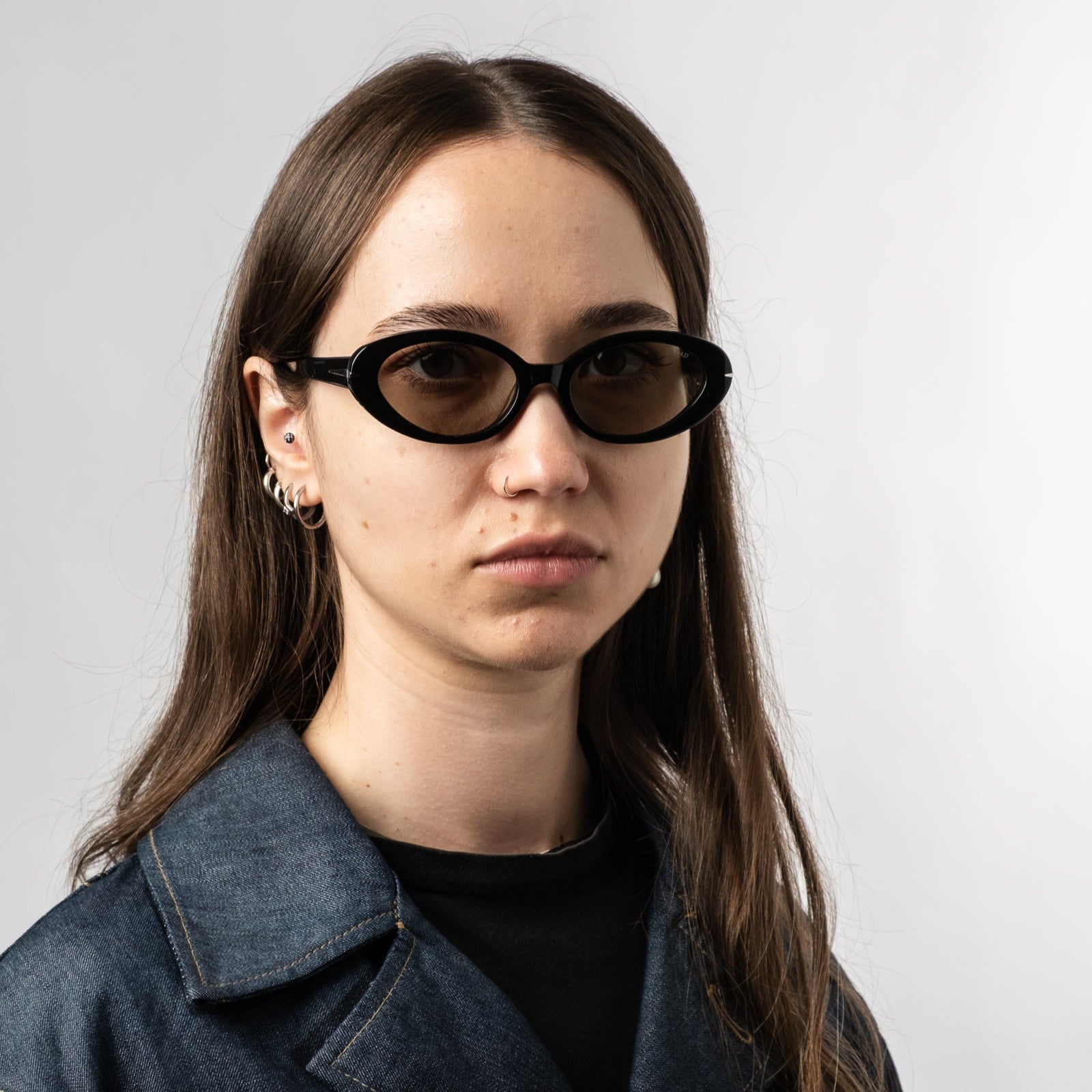 BLOOM ACETATE // GLOSS BLACK [TINTED OLIVE] – Sad Eyewear