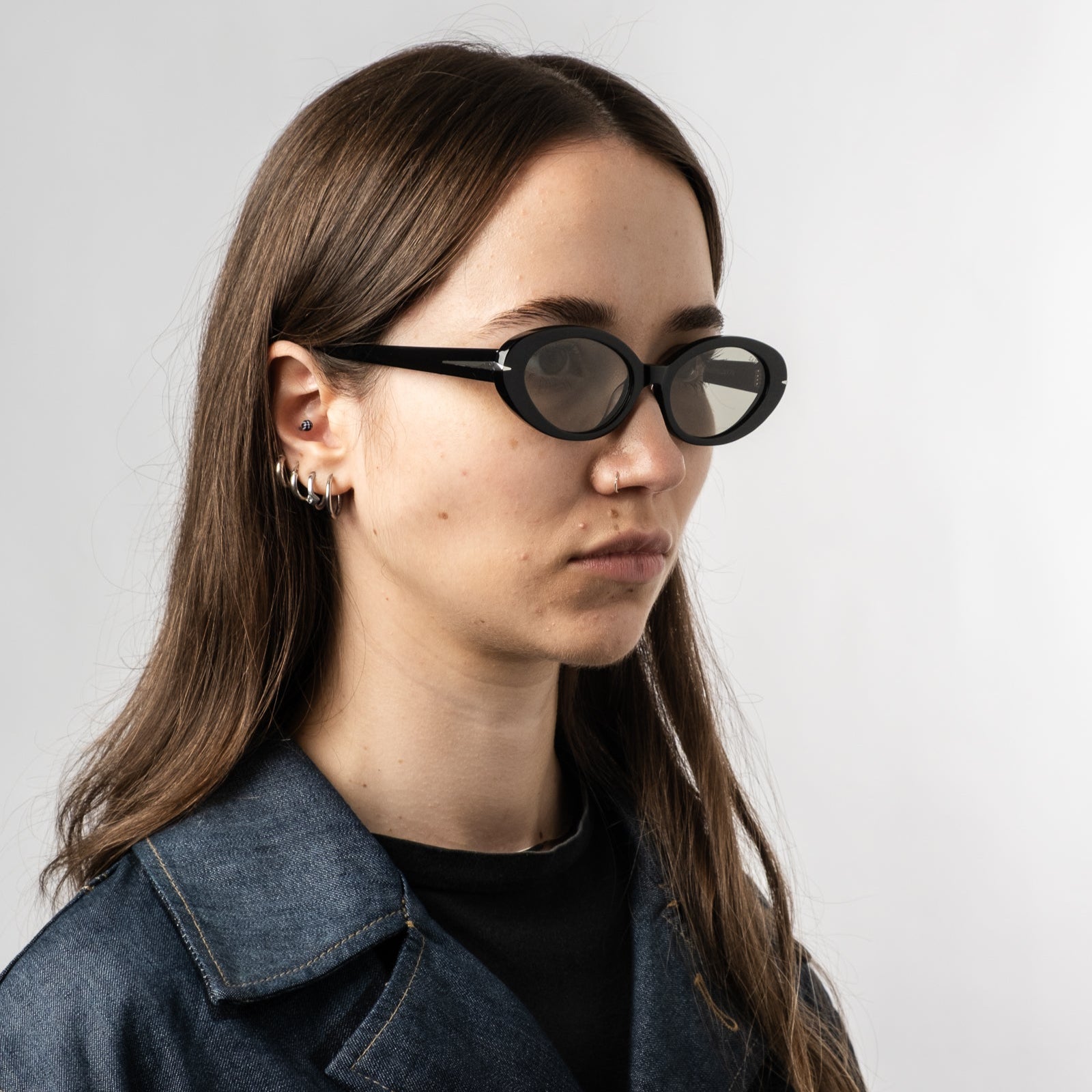 BLOOM ACETATE // GLOSS BLACK [TINTED OLIVE] – Sad Eyewear