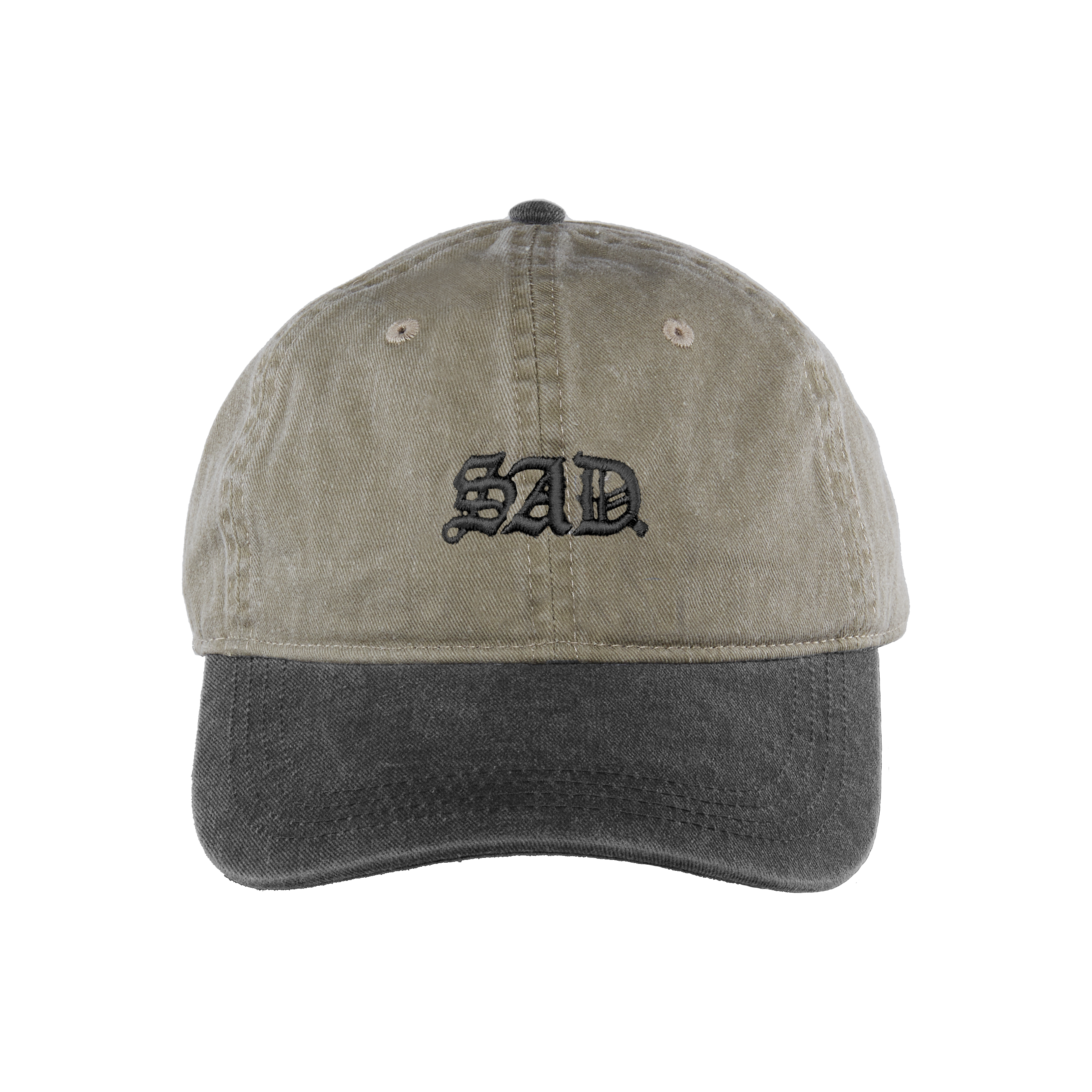 EMBROIDERY CAP // DAD HAT // KHAKI & GRAY