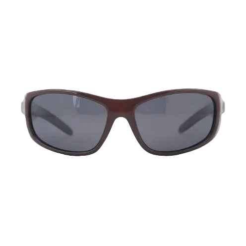 SAD Eyewear Fade wrap around sunglasses Sepia with polarized grey UV protection lenses