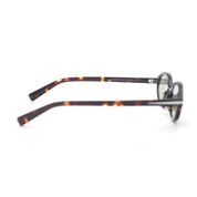 SAD Eyewear ORCHID premium oval sunglasses in tortoiseshell with tinted olive UV protection lenses