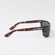 SAD Eyewear HEAT premium wraparound sunglasses in tortoiseshell with olive polarized UV protection lenses