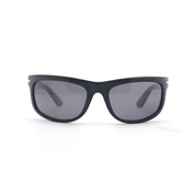 SAD Eyewear HEAT premium wraparound sunglasses in gloss black with polarized UV protection lenses