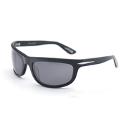 SAD Eyewear HEAT premium wraparound sunglasses in gloss black with polarized UV protection lenses