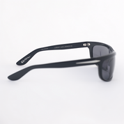 SAD Eyewear HEAT premium wraparound sunglasses in gloss black with polarized UV protection lenses