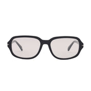 SAD Eyewear Dusk premium square glasses in black with clear blue light protection lenses