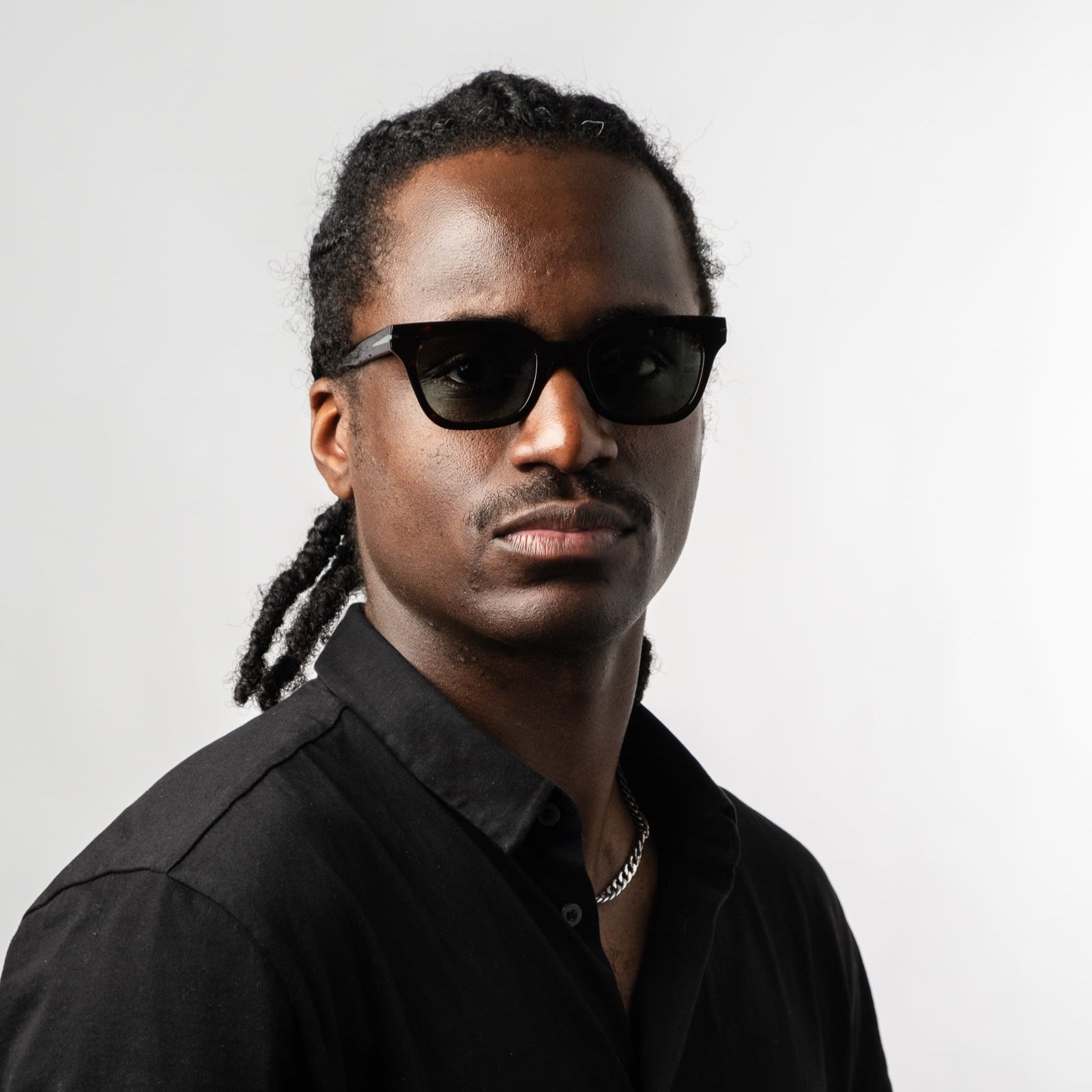 NOIR // GLOSS BLACK [POLARIZED OLIVE] – Sad Eyewear