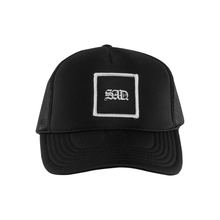 Load image into Gallery viewer, PATCH HAT // MESH TRUCKER // BLACK
