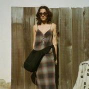 SAD runaway tote hobo tie selvedge  denim black bag