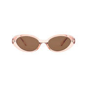 Sad Eyewear Bloom oval sunglasses in rose with UV protection lenses