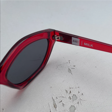 Load image into Gallery viewer, Blood Red Milk Sad Sunglasses inside print
