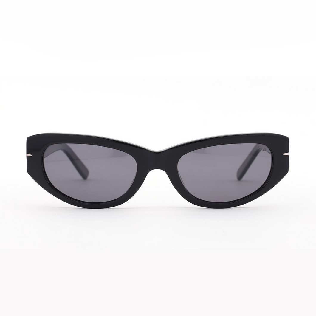 Sad eyewear bleach gloss black dark lens polarized 