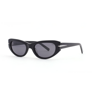 Sad eyewear bleach gloss black dark lens polarized