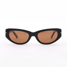 Load image into Gallery viewer, Sad eyewear bleach gloss black bronze lens polarized 
