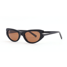 Load image into Gallery viewer, Sad eyewear bleach gloss black bronze lens polarized 
